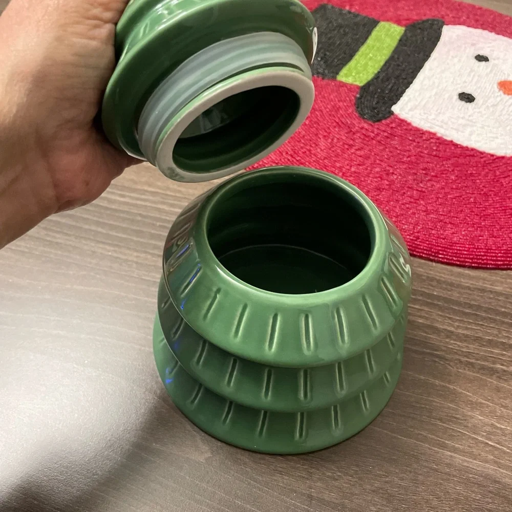 Target Dollarspot Christmas Tree Cookie Jar Ceramic 2023 Bullseye